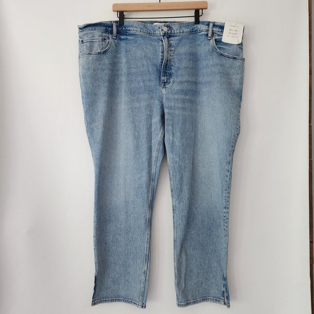Abercrombie &‎ Fitch The 90s Straight Ultra High Rise Jeans Blue Womens 37/24s